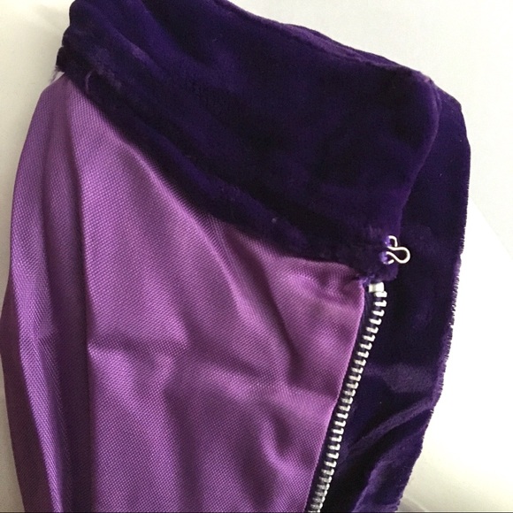 Vintage 1960s Velvet Mod Dress Gogo - Picture 10 of 14